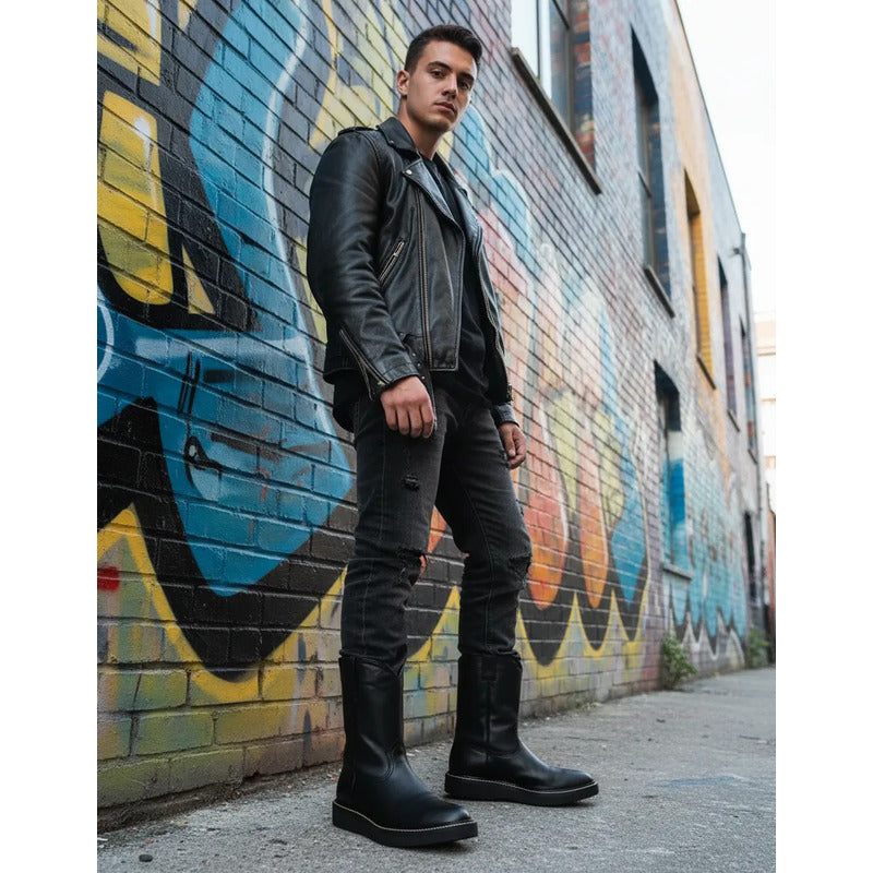 Botas Roper Suela Mil Rayas Tronco Viejo Negro 27 Mx