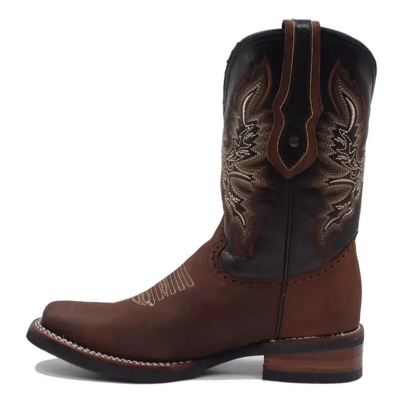 Botas Vaqueras Rodeo San Juan Piel Tronco Viejo