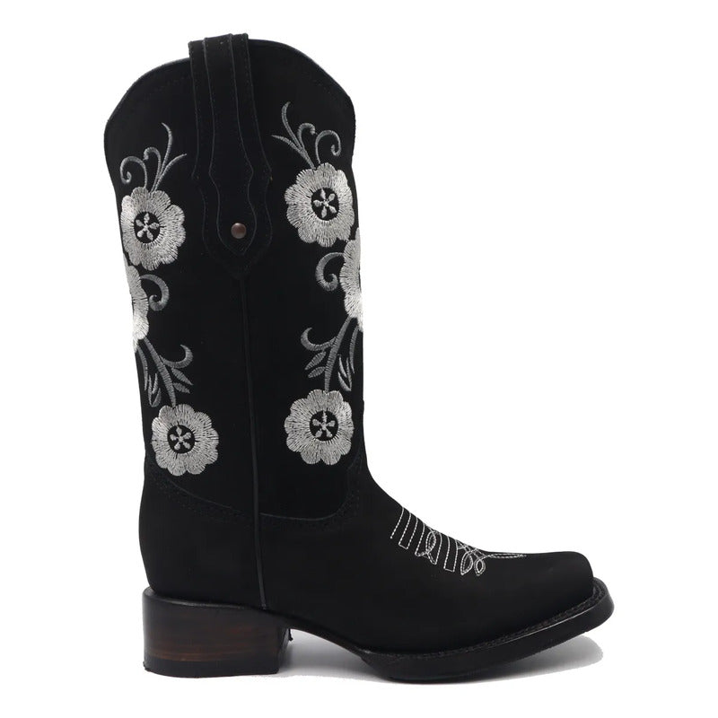 Botas Rodeo Negras Lunas Para Mujer Negro 23,5 Mx