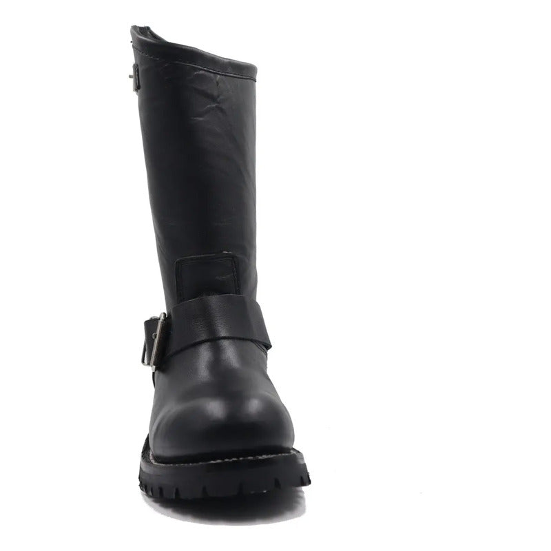 Botas Tronco Viejo Classic Biker Hombre Piel Graso