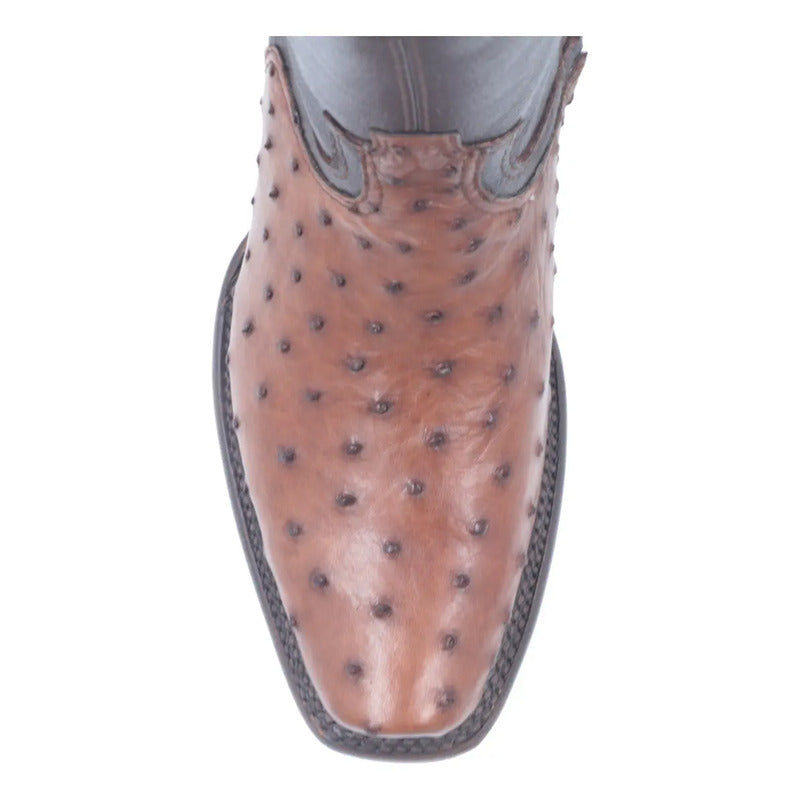 Botas Vaqueras Piel Avestruz Original Horma Dubai