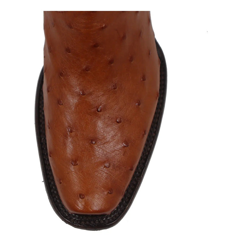 Botas Vaqueras Piel Avestruz Original Horma Dubai