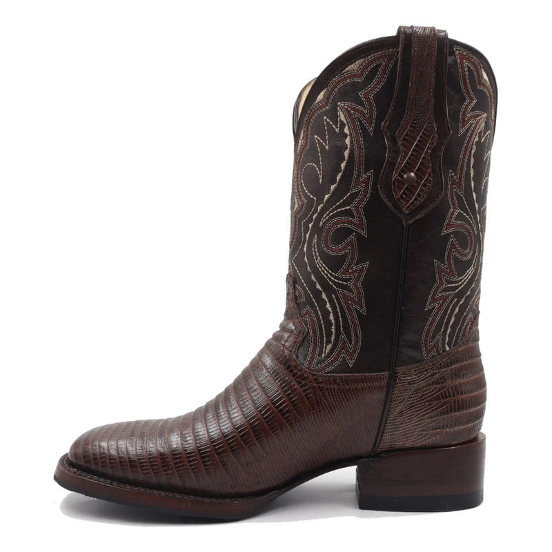 Botas Vaqueras Bulldog Caballero 100% Piel Grabado Lizard