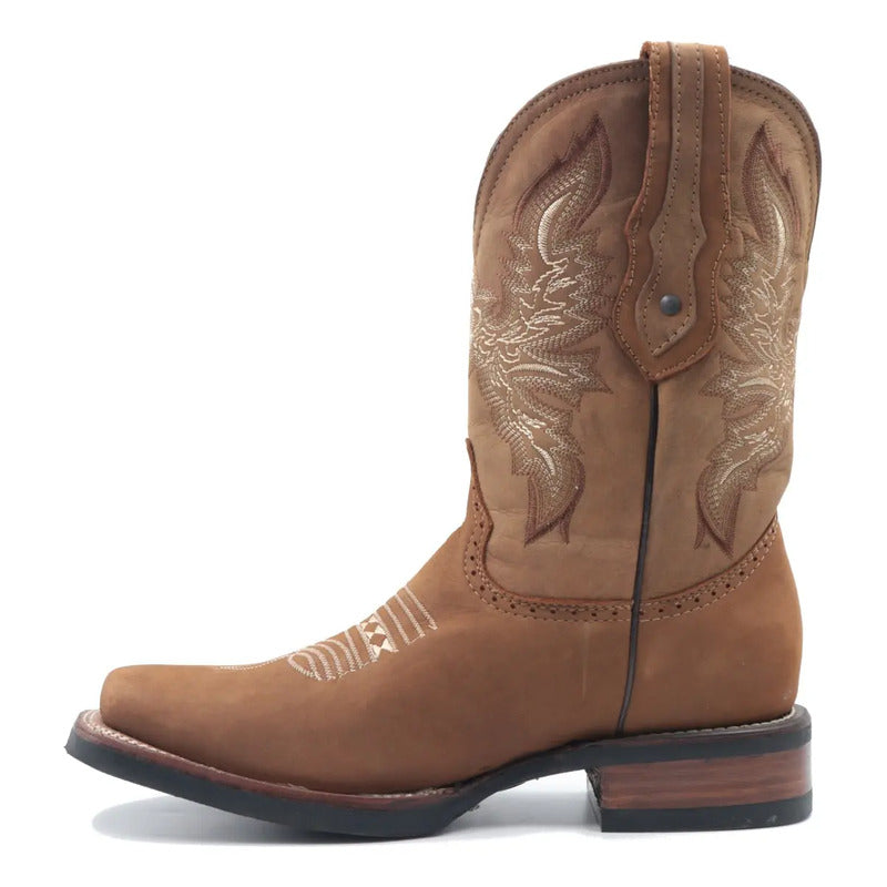 Botas Vaqueras Rodeo San Juan Piel Tronco Viejo