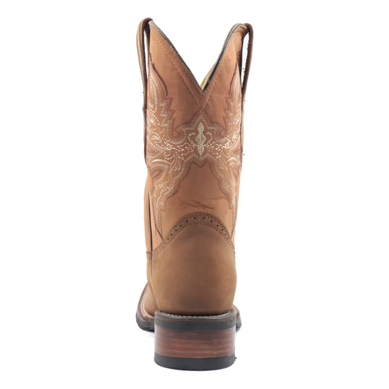 Botas Vaqueras Rodeo San Juan Piel Tronco Viejo