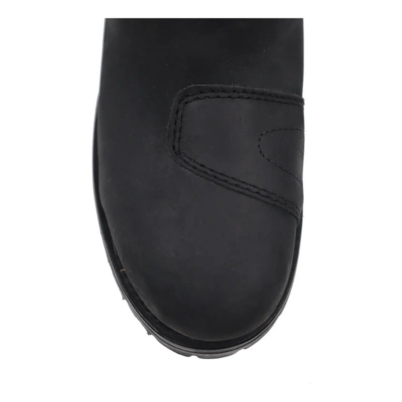 Botas Biker Piel Crazy Tractor/casco Acero Protecciones