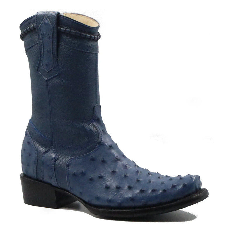 Botas Vaqueras Piel Avestruz Original Horma Dubai