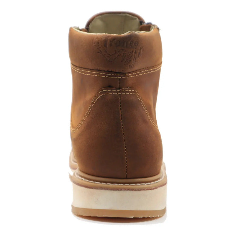Botines Hombre Doble Cierre Piel Res Petatillo Tronco Viejo