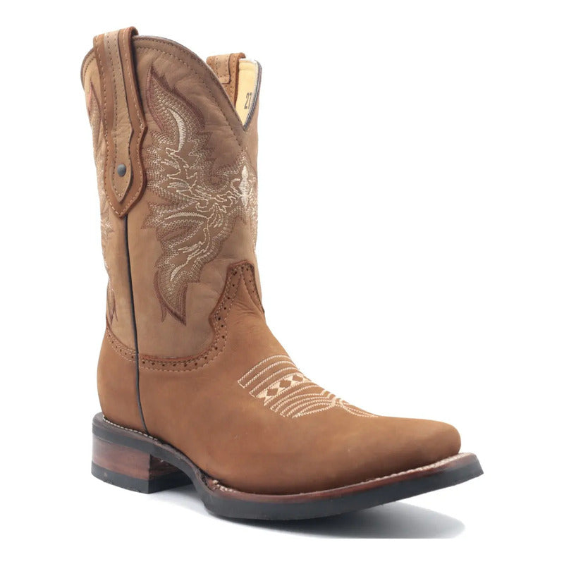 Botas Vaqueras Rodeo San Juan Piel Tronco Viejo