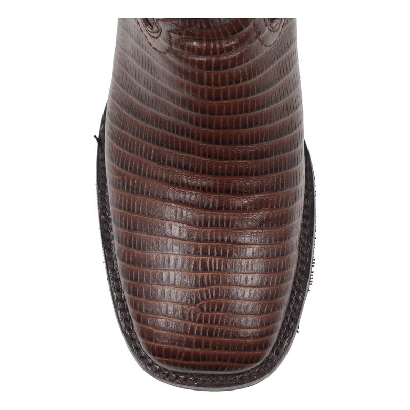 Botas Vaqueras Bulldog Caballero 100% Piel Grabado Lizard