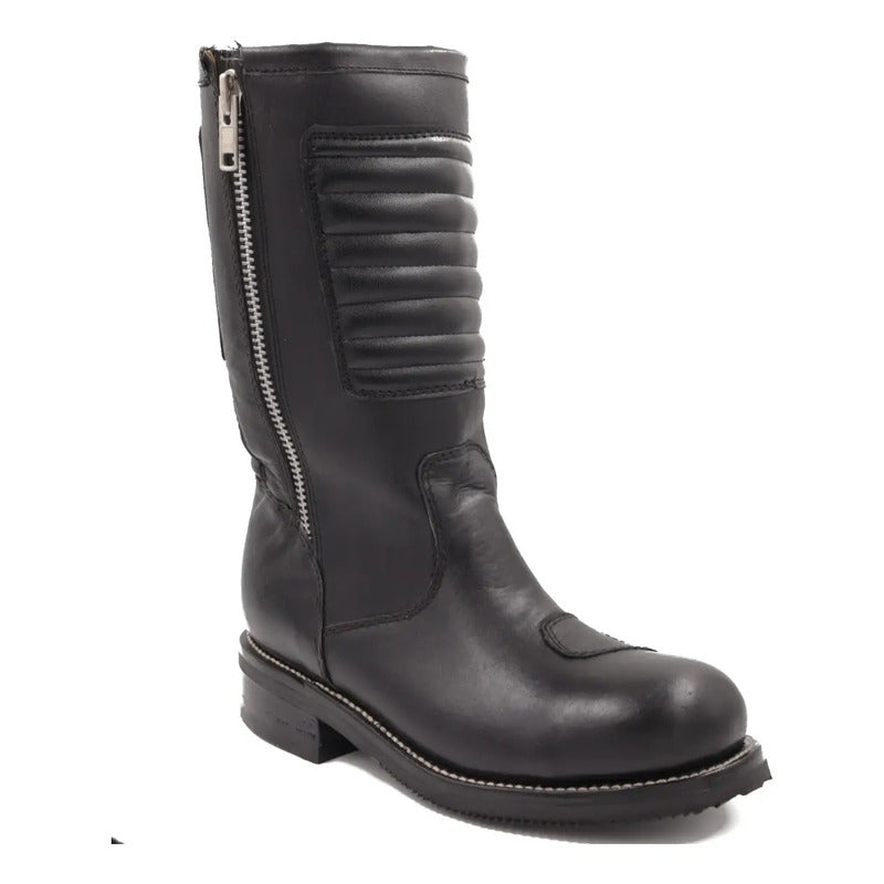 Botas Biker Estilo Cierre Tronco Viejo Boots