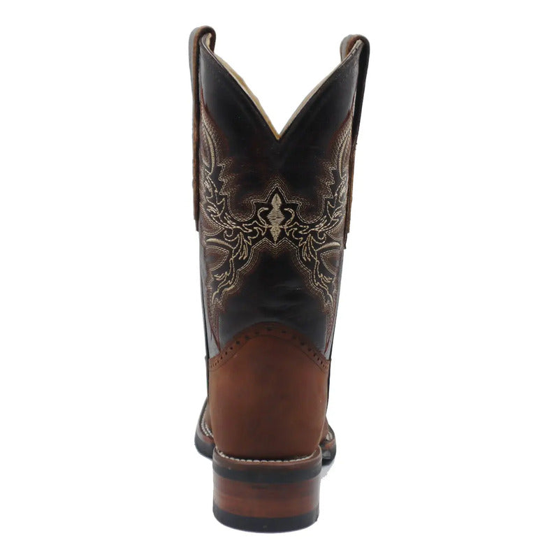 Botas Vaqueras Rodeo San Juan Piel Tronco Viejo