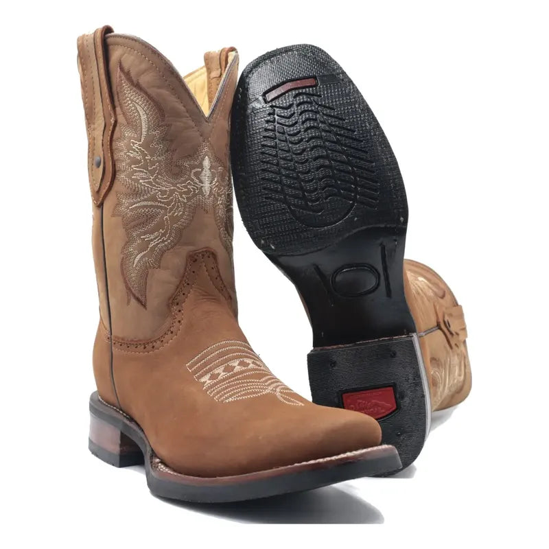 Botas Vaqueras Rodeo San Juan Piel Tronco Viejo