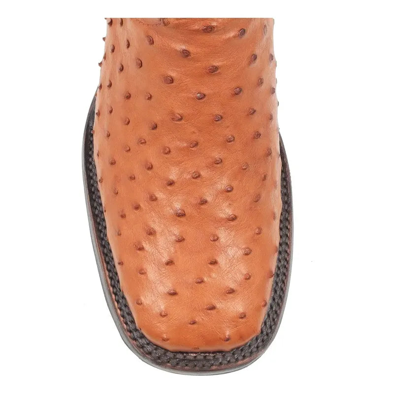 Botas Vaqueras Piel Avestruz Original Horma Bulldog