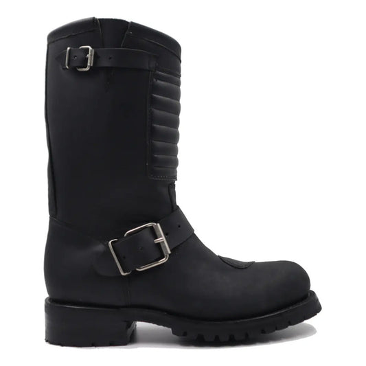 Botas Biker Piel Crazy Tractor/casco Acero Protecciones