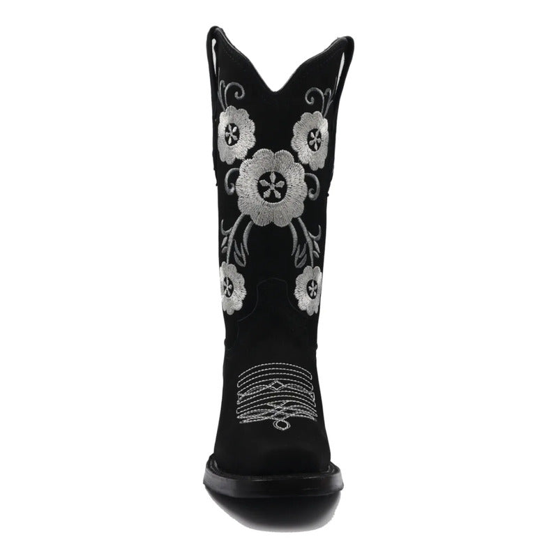 Botas Rodeo Negras Lunas Para Mujer Negro 23,5 Mx