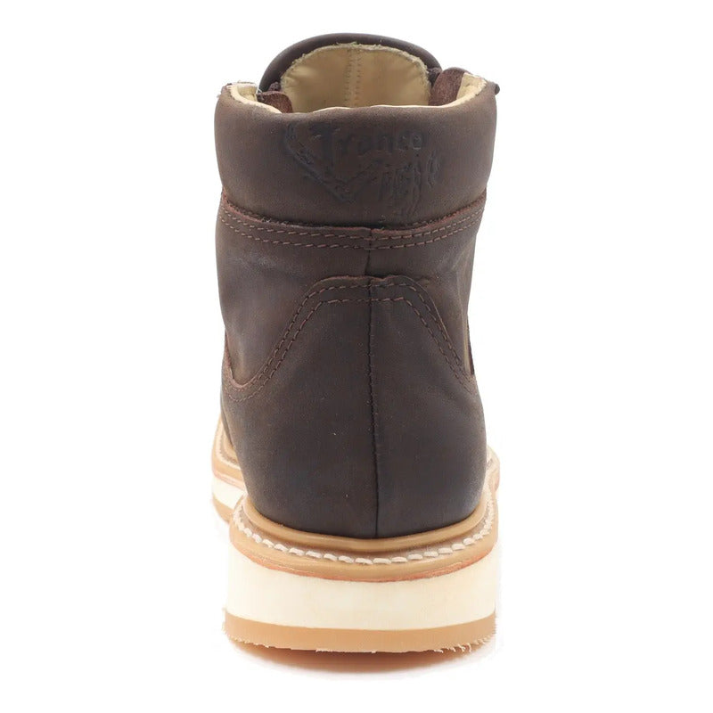 Botines Hombre Doble Cierre Piel Res Petatillo Tronco Viejo