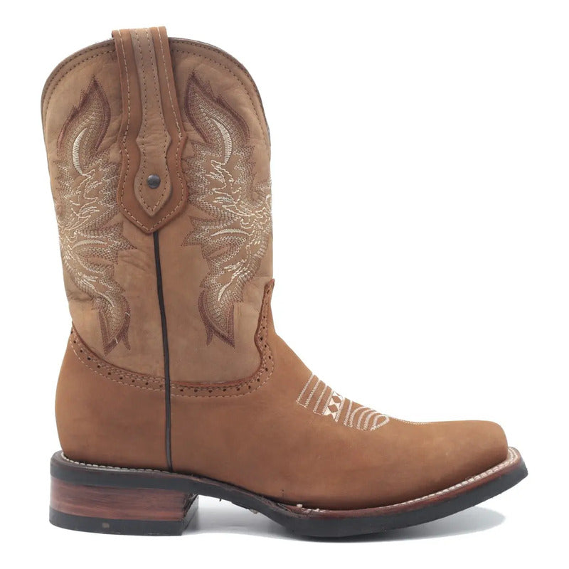 Botas Vaqueras Rodeo San Juan Piel Tronco Viejo