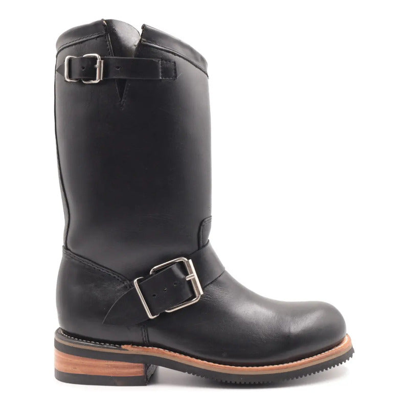 Botas Chopper Clasico Natural Tronco Viejo Hebilla