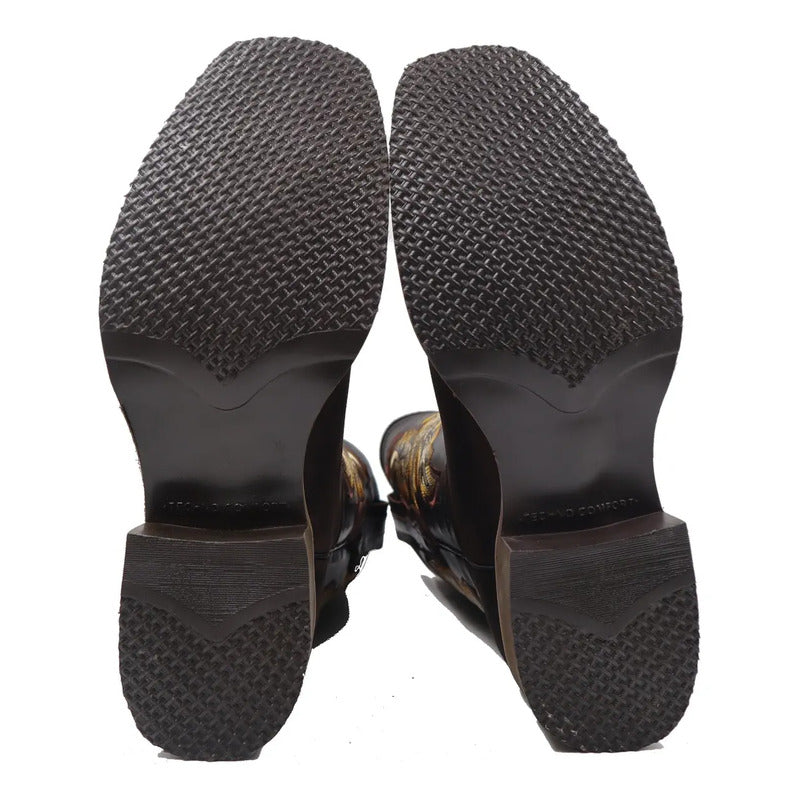 Botas Vaqueras Rodeo Hombre Piel Superligeras