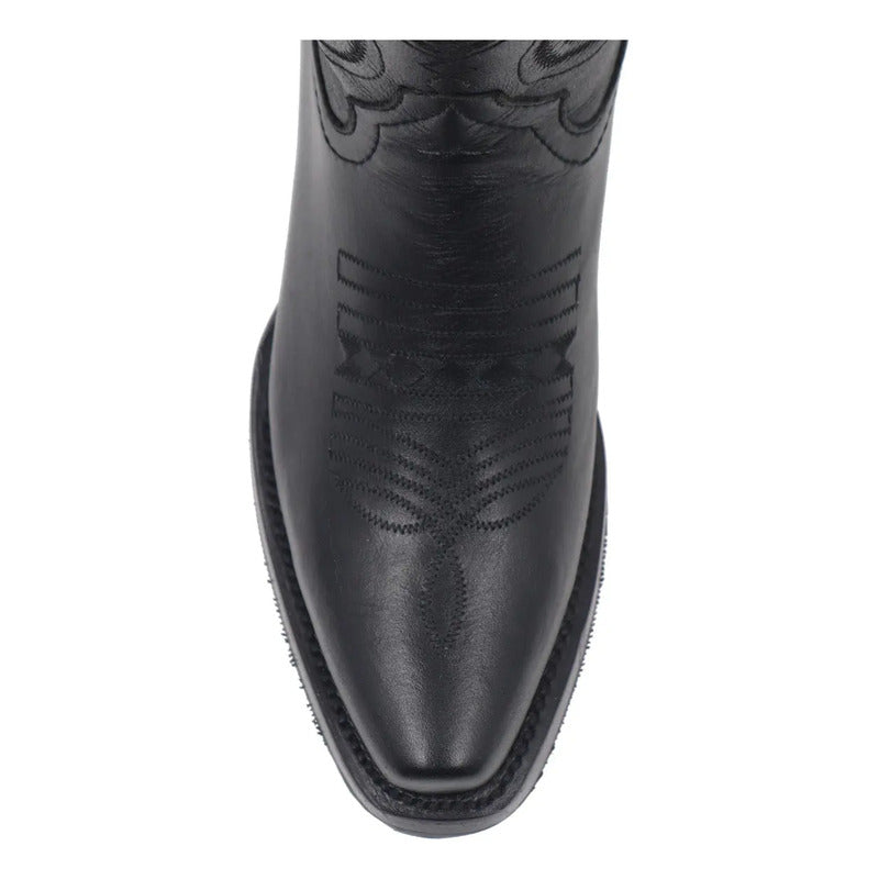 Botas Tronco Viejo Puntal Negras Para Mujer Tacón