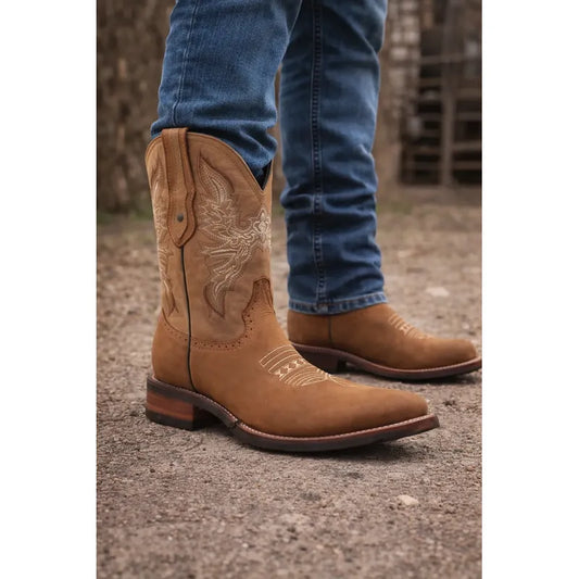 Botas Vaqueras Rodeo San Juan Piel Tronco Viejo