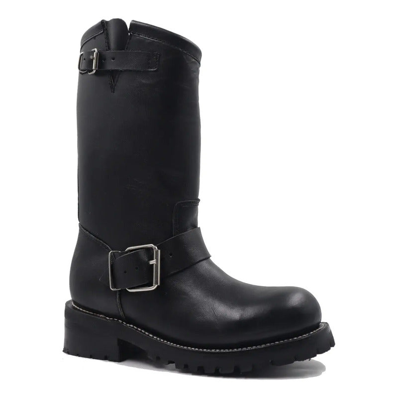 Botas Tronco Viejo Classic Biker Hombre Piel Graso