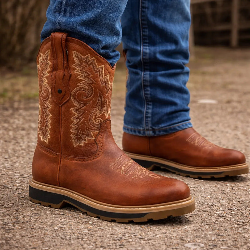 Botas Trabajo Hombre Vaqueras Casco Acero Tronco Viejo