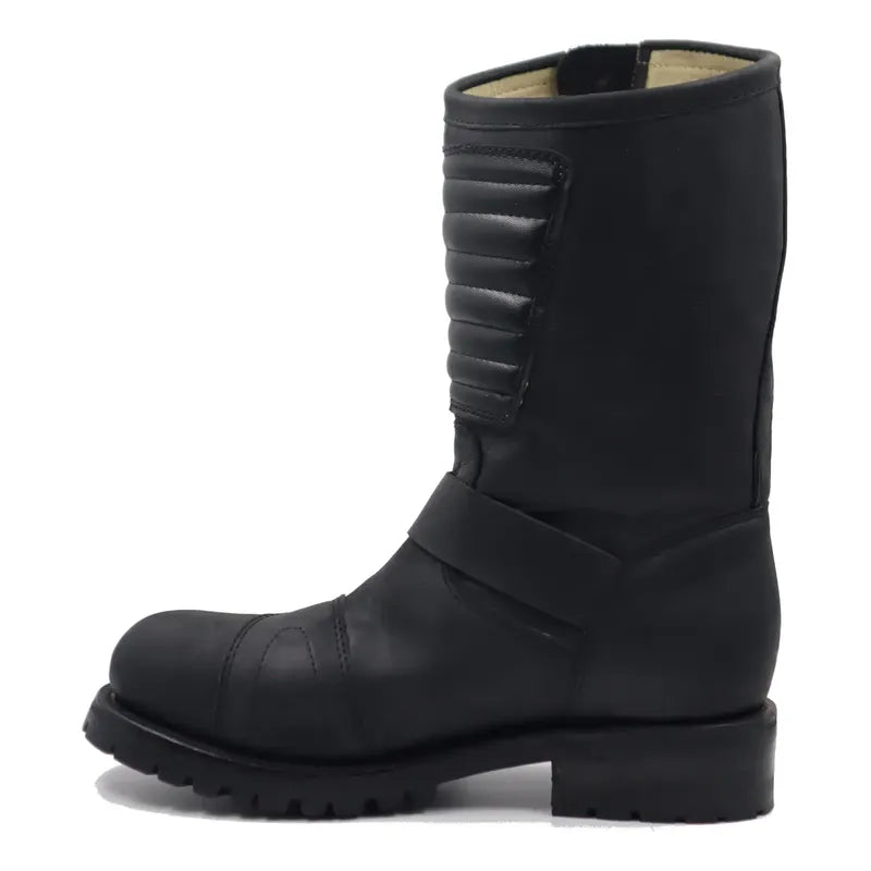 Botas Biker Piel Crazy Tractor/casco Acero Protecciones