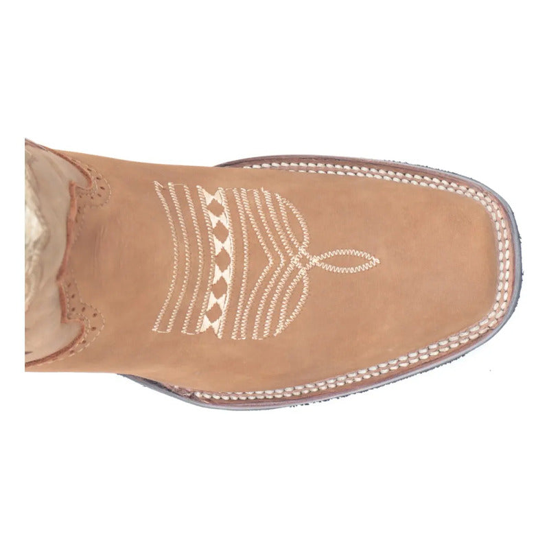 Botas Vaqueras Rodeo San Juan Piel Tronco Viejo
