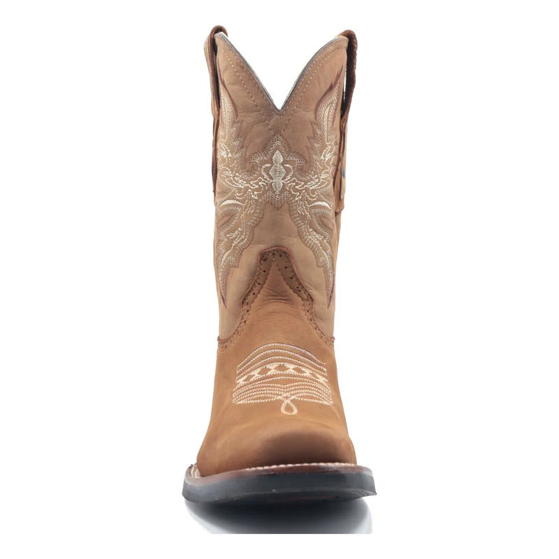 Botas Vaqueras Rodeo San Juan Piel Tronco Viejo