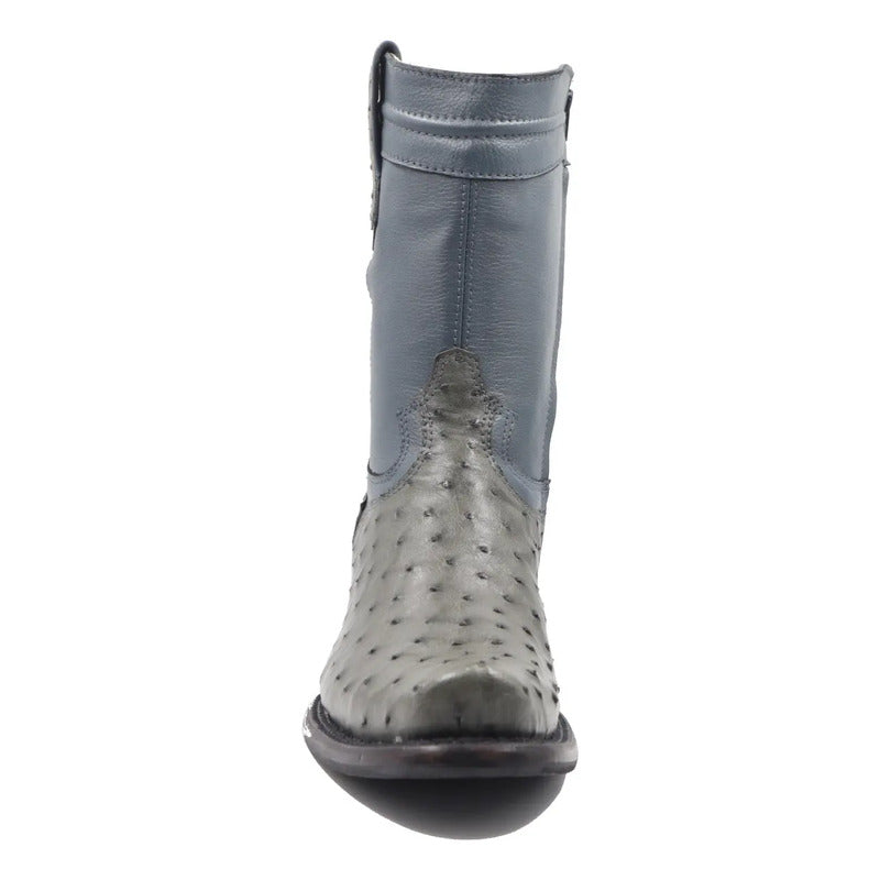 Botas Vaqueras Piel Avestruz Original Horma Dubai