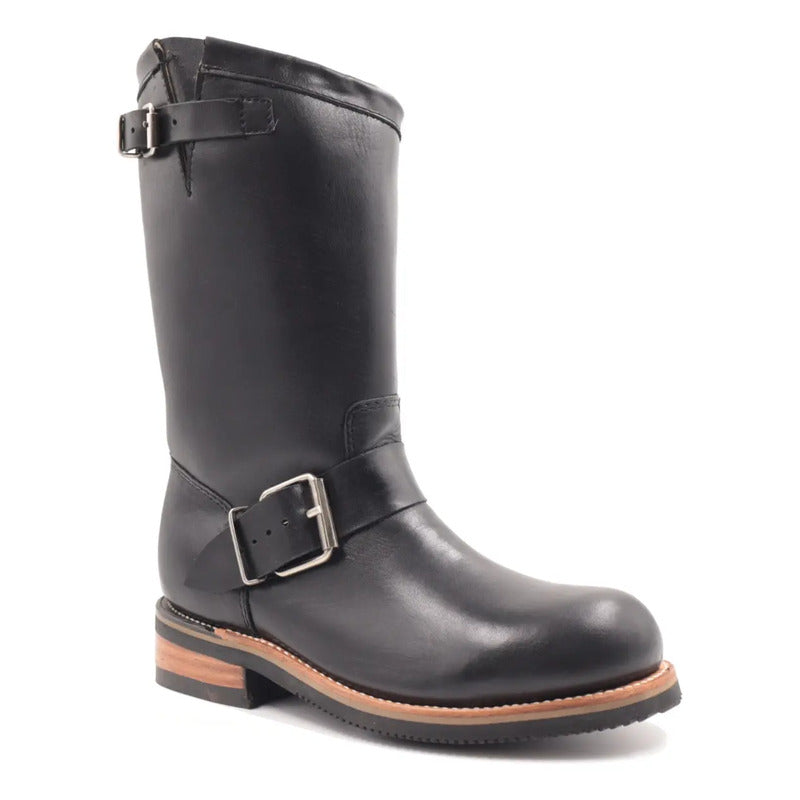 Botas Chopper Clasico Natural Tronco Viejo Hebilla