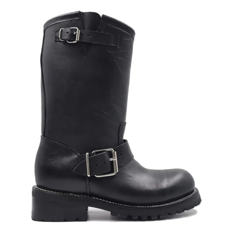 Botas Tronco Viejo Classic Biker Hombre Piel Graso