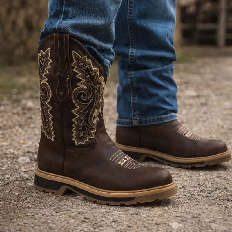 Botas Trabajo Hombre Vaqueras Casco Acero Tronco Viejo