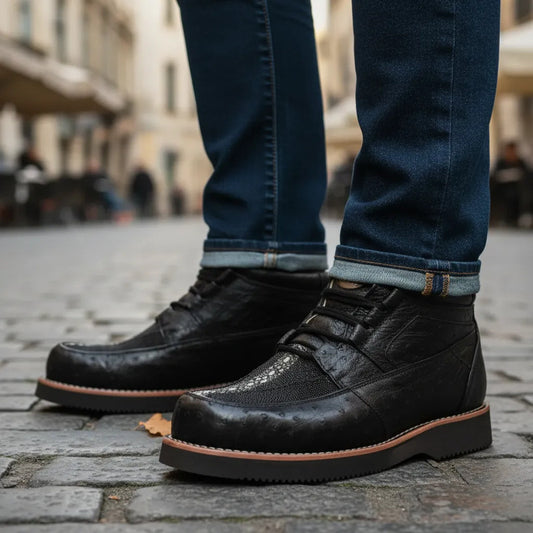 Zapatos Piel De Avestruz Y Mantarraya Original Superligeros
