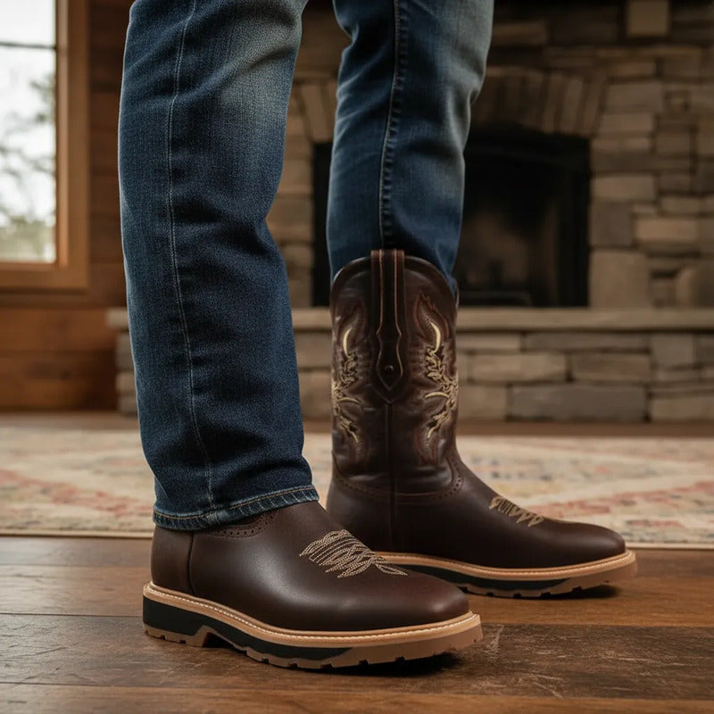 Botas Trabajo Hombre Vaqueras Rodeo Tronco Viejo