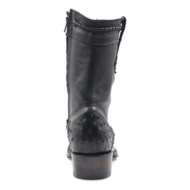 Botas Vaqueras Piel Avestruz Original Horma Dubai